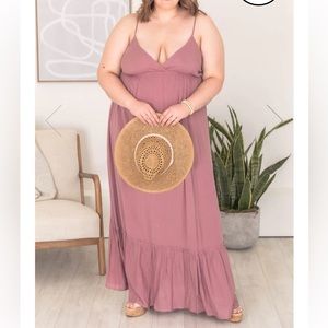 Cami maxi dress in mauve